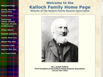 Kalloch.org(Kalloch Family) Screenshot