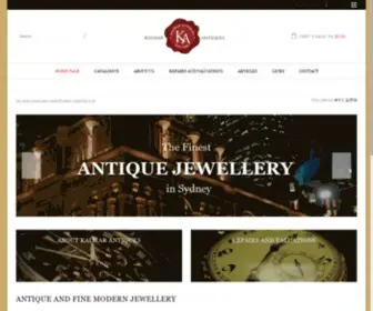 Kalmarantiques.com.au(Antique Jewellery Catalogue) Screenshot