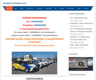 Kalmarautosiskola.hu(Kezdőlap) Screenshot