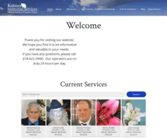 Kalmermemorialservices.com(Our Lebanon funeral home) Screenshot