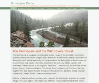 Kalmiopsisrivers.org(Kalmiopsis Rivers) Screenshot