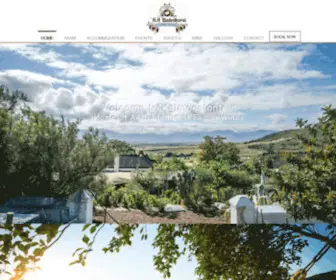 Kalmoesfontein.com(AA Badenhorst Wines Kalmoesfontein Farm Venue & Accommodation) Screenshot