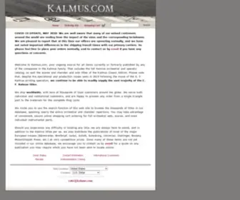 Kalmus.com(Online Shop) Screenshot