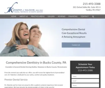 Kalochiesmiles.com(Comprehensive Dentistry in Bucks County) Screenshot