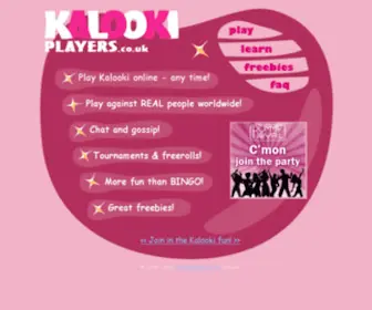 Kalookiplayers.co.uk(Kalooki players) Screenshot