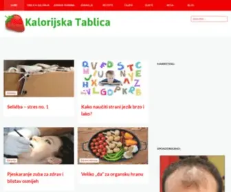 Kalorijskatablica.com(Kalorijska tablica namirnica) Screenshot