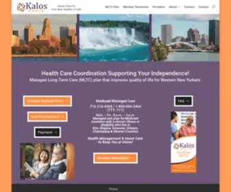 Kaloshealth.org(Managed Long Term Care) Screenshot