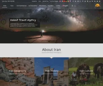 Kalout.com(Iran Travel Agency) Screenshot