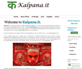 Kalpana.it(Trilingual webzine in English) Screenshot