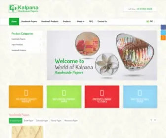 Kalpanahandmadepaper.co.in(Kalpana Handmade Paper Industries) Screenshot