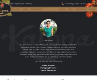 Kalpnarestaurant.com(Best Indian Restaurants in Edinburgh Scotland) Screenshot