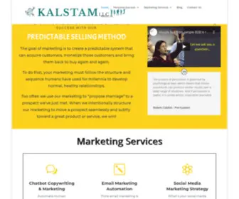 Kalstamllc.com(Turning Digital Marketing Chaos to Success with Predictable Selling) Screenshot