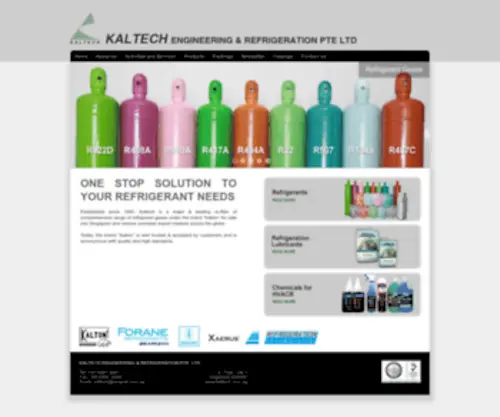 Kaltech.com.sg(KALTECH ENGINEERING & REFRIGERATION PTE) Screenshot