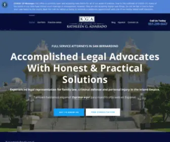 Kalvaradolaw.com(Full Service Attorneys San Bernardino) Screenshot