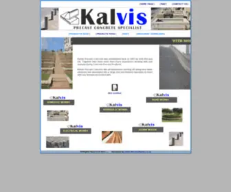 Kalvis.co.za(Kalvis Precast Concrete Specialist) Screenshot