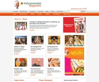 Kalyanamalaimagazine.com(Kalyanamalai Matrimonial Magazine) Screenshot