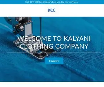Kalyaniclothing.com(Kalyani Clothing Company) Screenshot