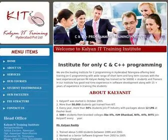 Kalyanit.in(Best Institute for C Programming in Hyderabad Telangana) Screenshot