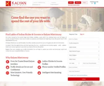 Kalyanmatrimony.com(Matrimonial Website) Screenshot