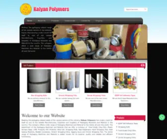 Kalyanpolymers.in(Bopp Packing Tapes manufacturers) Screenshot