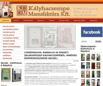 Kalyhacsempemanufaktura.hu(Cserépkályha) Screenshot