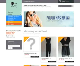 Kamaciuch.pl(Kamaciuch to internetowy lumpeks z zachodnią odzieżą używaną (second hand)) Screenshot