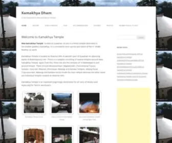 Kamakhyadham.com(Kamakhya Temple Guwahati Assam Website Tourism) Screenshot