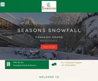 Kamakshihotels.com(The Best hotel deals in Mussoorie) Screenshot