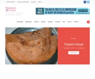 Kamalascorner.com(South Indian Vegetarian Recipes) Screenshot