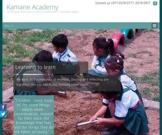 Kamaneacademy.org(A bilingual alternative school established in Hetauda) Screenshot