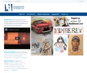 Kamansart.com(Kaman's Art Shoppes) Screenshot