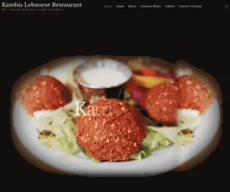 Kambis.co.uk(Kambis Lebanese Restaurant) Screenshot