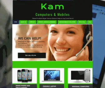 Kamcomputersandmobiles.com(Computer and Mobiles repair and service) Screenshot
