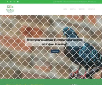 Kamdhenubirdnettingservices.in(KAMDHENU BIRD NETTING SERVICES) Screenshot