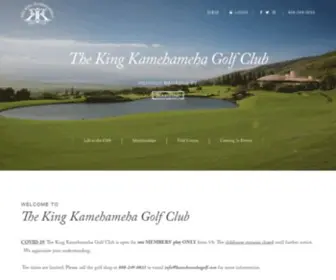 Kamehamehagolf.com(The King Kamehameha Golf Club) Screenshot