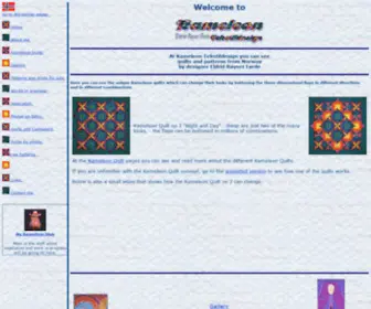 Kameleonquilt.com(Kameleon tekstildesign with Kameleon Quilts patterns for sale) Screenshot