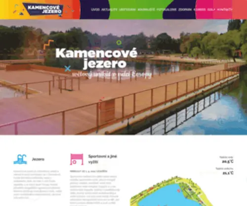 Kamencovejezero.cz(Kamencové) Screenshot