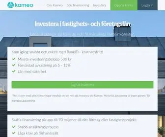 Kameo.se(Investera i fastigheter) Screenshot
