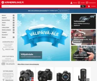 Kameraliike.fi(Kotimainen kamerakauppa verkossa. tuhansia tuotteita) Screenshot