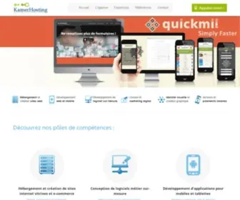 Kamerhosting.com(Agence digitale experte en développement d'applications web et mobile à Douala) Screenshot