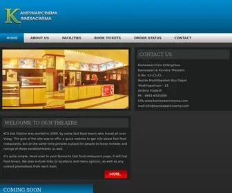 Kameswaricinema.com(Kameswari Dolby Atmos And Kinnera Theatre Tickets Online Booking Theatres in Visakhapatnam) Screenshot
