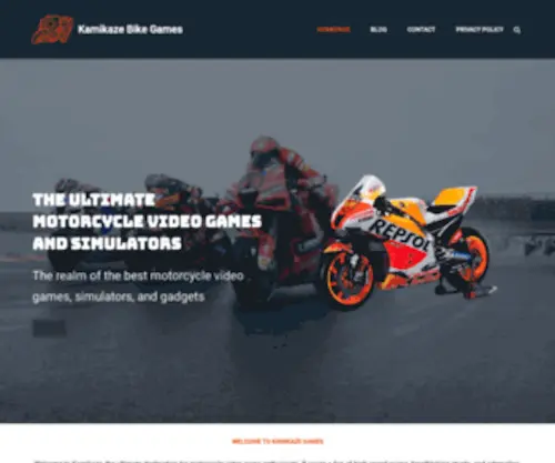 Kamikazebikegames.com(Enter the Virtual World of Motorcycle Racing) Screenshot