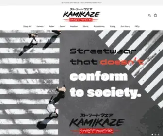 Kamikazestreetwear.com(Create an Ecommerce Website and Sell Online) Screenshot