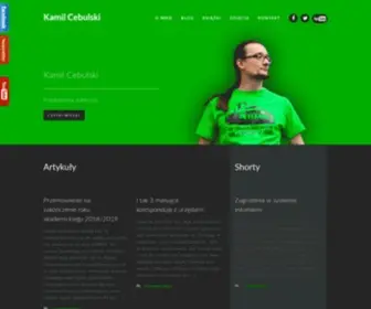 Kamilcebulski.pl(Przedsiębiorca) Screenshot