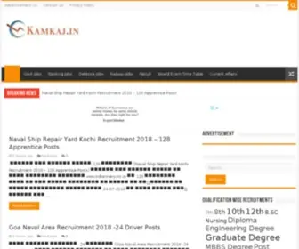 Kamkaj.in(A Leading Govt Job Site) Screenshot