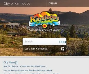 Kamloops.ca(City of Kamloops) Screenshot