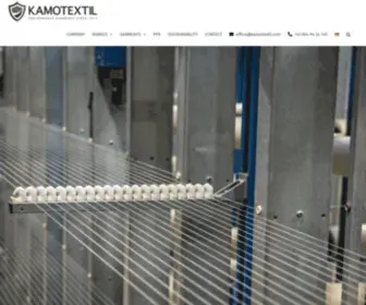 Kamotextil.com(Performance Garments Since 1912) Screenshot