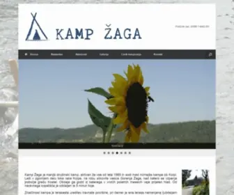 Kamp-Zaga.si(Kampiranje ob reki Kolpi) Screenshot