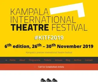 Kampalainternationaltheatrefestival.com(26th to 30th November 2019) Screenshot
