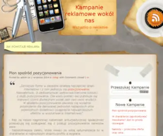 Kampania.org.pl(Kampanie reklamowe wokół nas) Screenshot